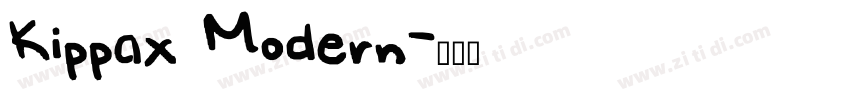Kippax Modern字体转换